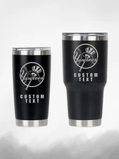 NEW YORK YANKEES | 20/30OZ | ENGRAVED TUMBLERS | CUSTOM | FREE PERSONALIZATION