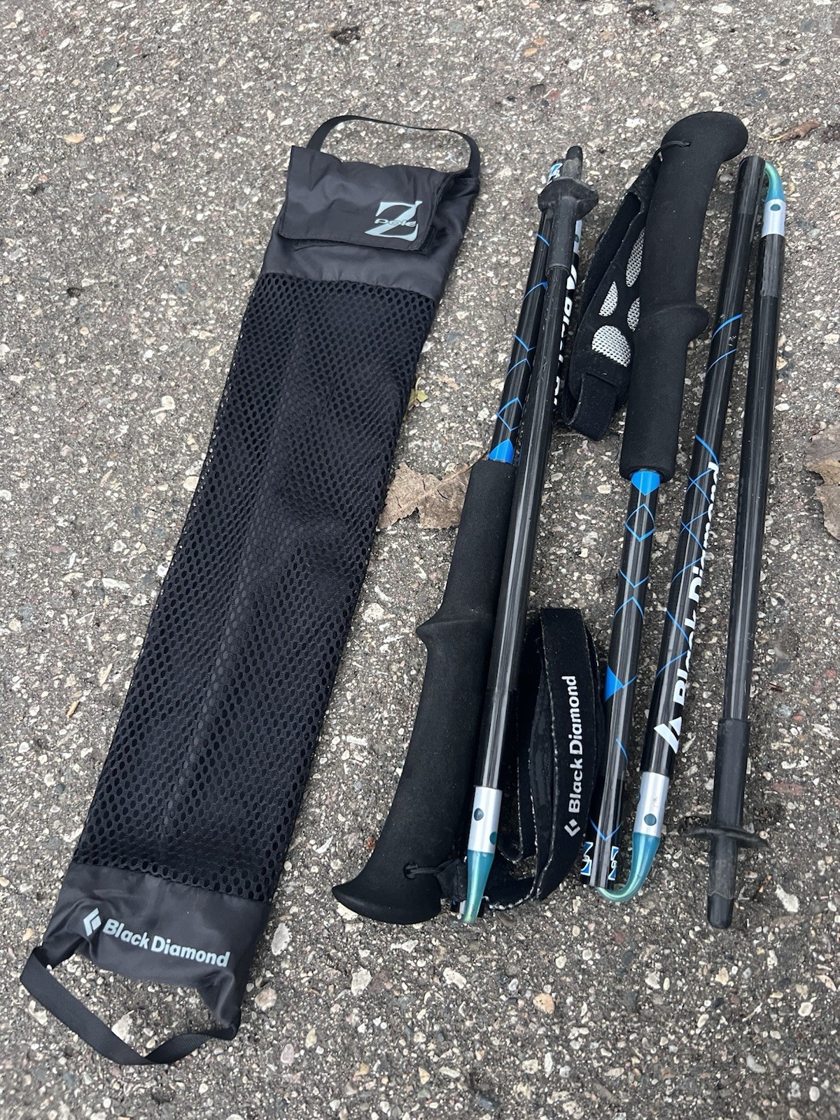 Juego de bastones de trekking plegables Black Diamond Ultra Distance Z 120CM...