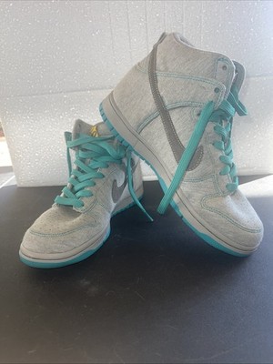 Nike Dunk High Grey Fleece Women's Size