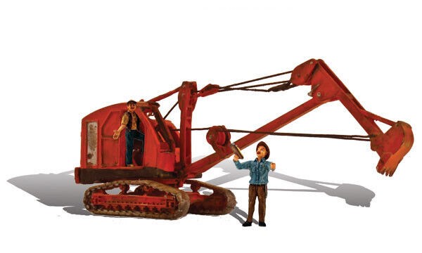 Woodland Scenics Gauge H0 / HO 'Backhoe Excavator, with Figures' Article: AS5566