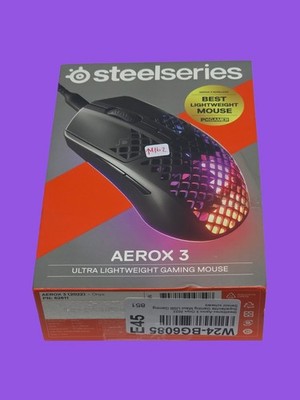   SteelSeries Aerox 3 (2022) Superleichte RGB Gaming Maus OVP