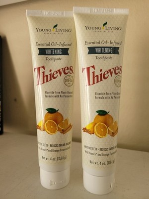 Young Living Essential Oils Thieves Whitening Toothpaste 4 oz X 2 NEW