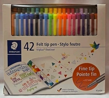Staedtler Felt Tip Pen Set, Fine Tip 42 ct