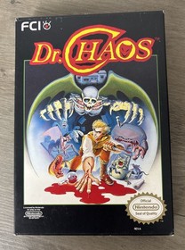 Dr. Chaos (Nintendo NES, 1988) CIB Complete In Box, w/Inserts & Manual, VG 🎮💥