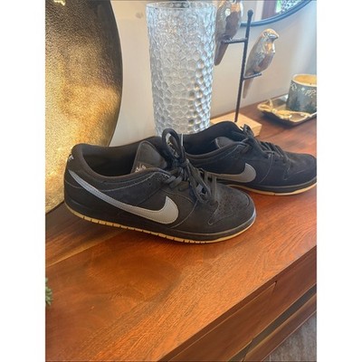 Nike SB dunk low pro black  Low-Top Sneakers with Gray Swoosh