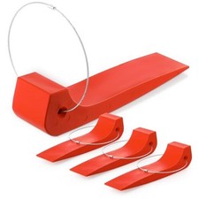 4 Pack Tire Skates for Tow Truck Wrecker, Rollback Carrier Safety, Heavy Orange