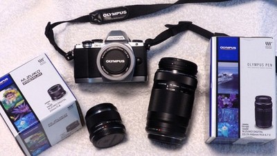 OLYMPUS Kreativ-Bundle: Digital-Systemkamera E-M 10 mit 3x M.ZUIKO Objektiven