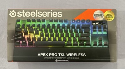 SteelSeries Apex Pro TKL Wireless Gaming Keyboard RGB OLED Bluetooth Black