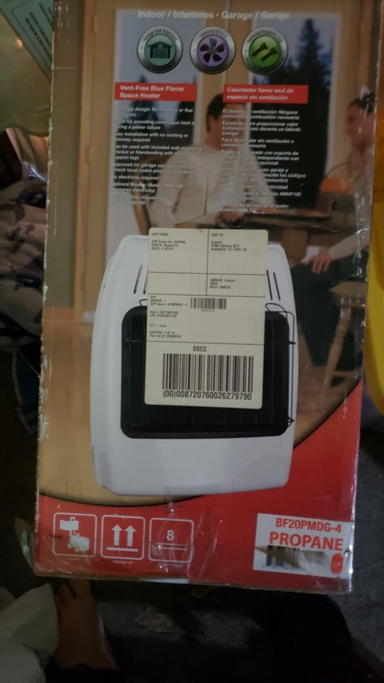 Dyna-Glo Infrared Heater 18000-BTU Plaque Wall Floor-Mount Dual Fuel Vent-White - Image 2 of 4