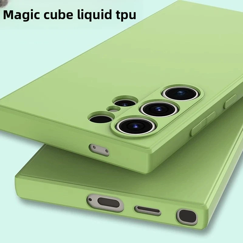 Solid Color Silicone Case for Samsung Galaxy S25 S24 S23 S22 S21 S20 Ultra Plus Foto 2 de 4