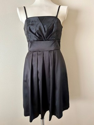 White House Black Market Cocktail Dress Knee Length Removable Straps Size 2