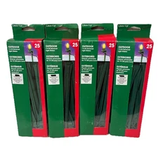 100 Lites Up Outdoor 7.5”  Universal Light Stakes Lot of 4 Boxes Of 25