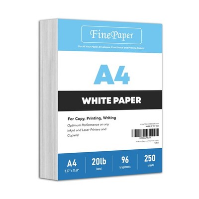 A4 White Paper | For Copy, Printing, Writing | 210 x 297 mm (8.27'' x 11.69'' I...