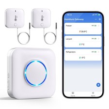 WiFi Refrigerator Thermometer with Alarm, Freezer Alarms Thermometer Sensor w...