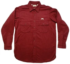 NEW LL Bean 15 1/2 Chamois Cloth Shirt Fly Fishing Long Sleeve Button Made in US