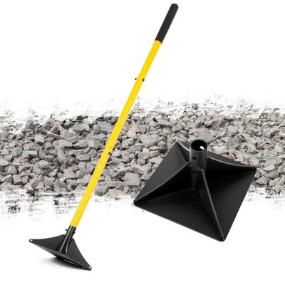 8''x8'' Steel Tamper with 48'' Handle, Heavy Duty Hand Compactor Tool for 8''×8''