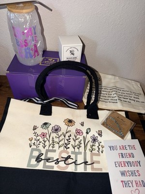 6 Pieces Bestie Floral Gift Set for Women Girls New in Box Cup Bag Accessories