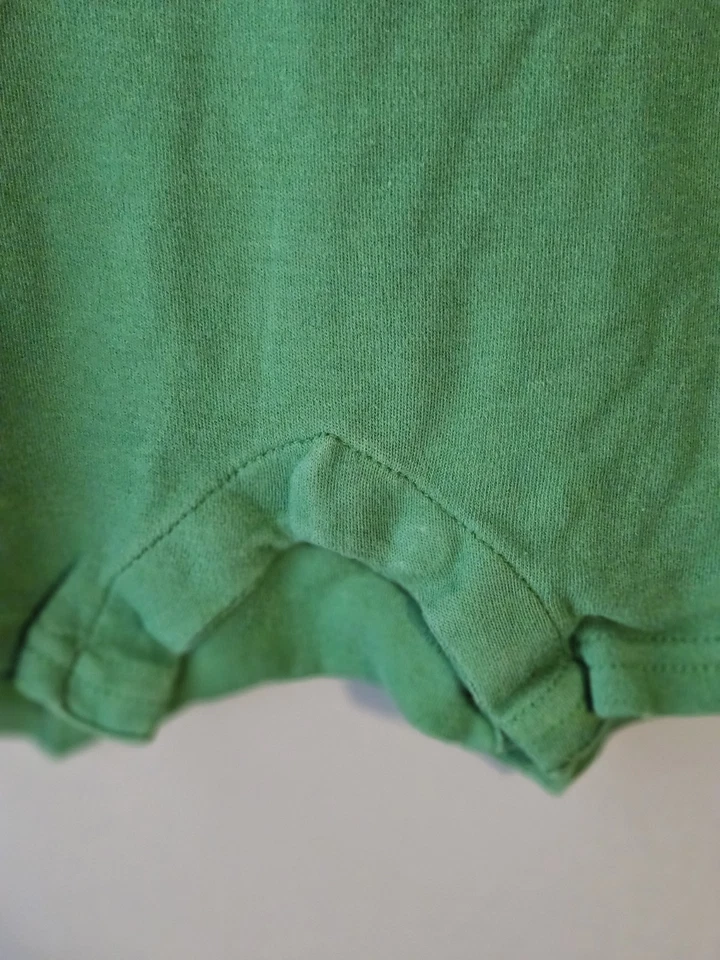 Mameluco bebé Hanna Andersson talla 70 (6-12M) sin mangas verde estampado barco verano Foto 3 de 4