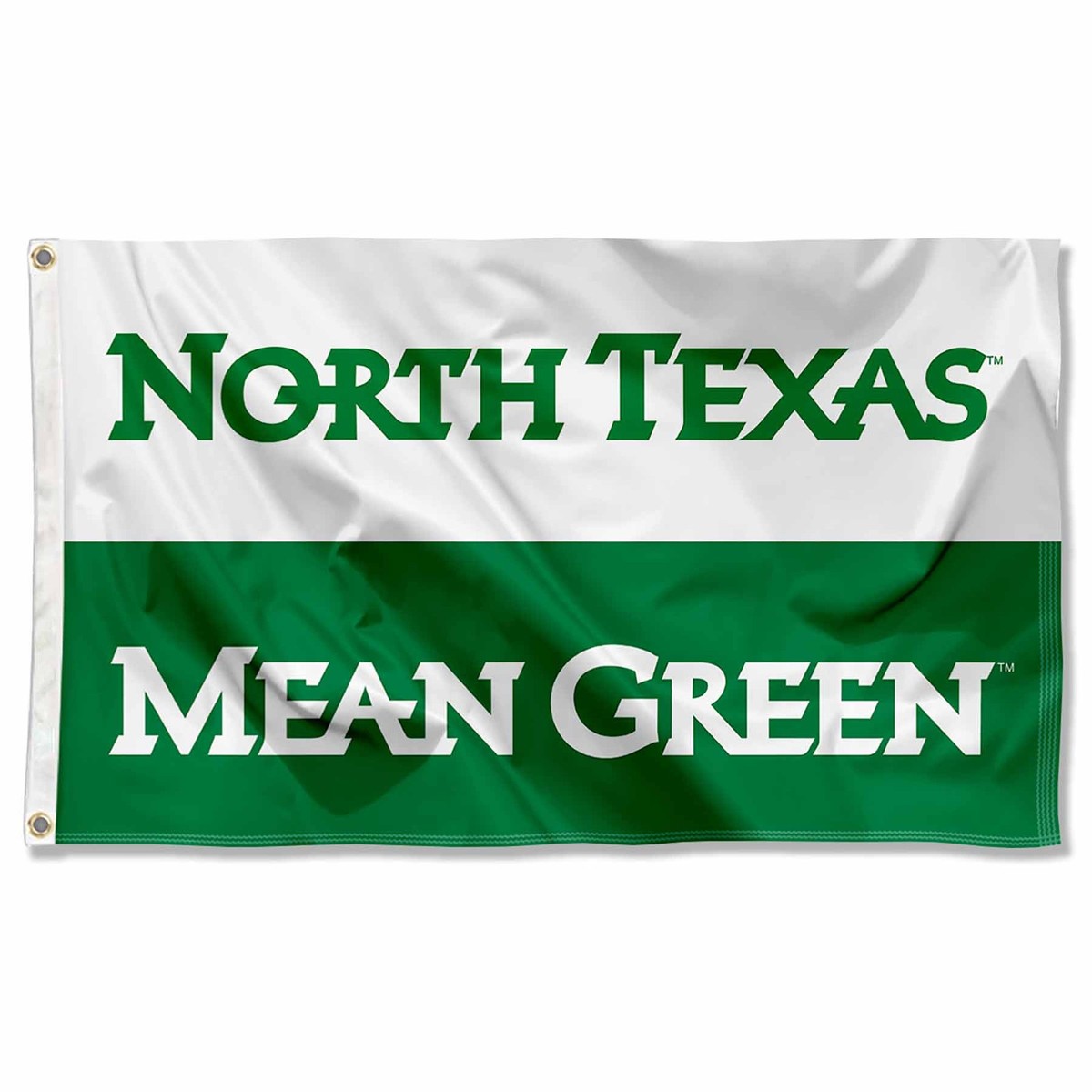 North Texas Mean Green Banner With Pole – 30x40 Inch, Double-Sided, Officially Licensed