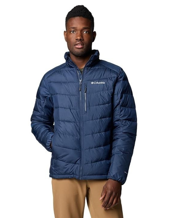 Chaqueta Columbia Labyrinth Loop II Hombre 2XL Azul Marino Omni-Calor Cremallera Completa Exterior ASM180