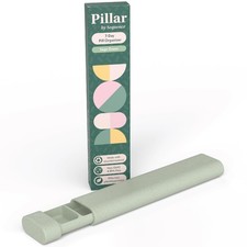Pillar - 7 Day Pill Box Organizer  Bpa-Free Wheat Straw Pill Organizer  Bea...