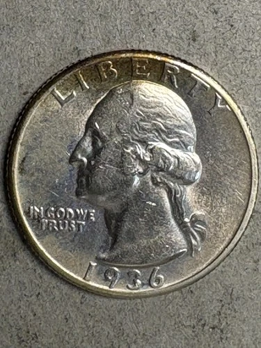 1936 Washington Quarter AU