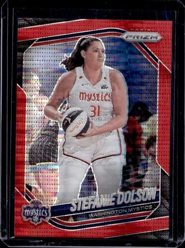 2025 Panini WNBA Prizm Stefanie Dolson Red Pulsar #/299 Mystics