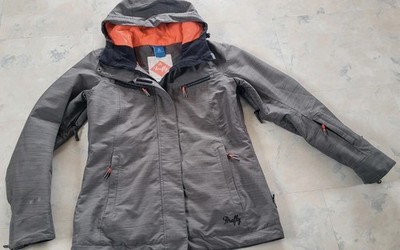 Skijacke von FireflyGuter ZustandGR.LFarbe grau mit neonfarbigen Akzente