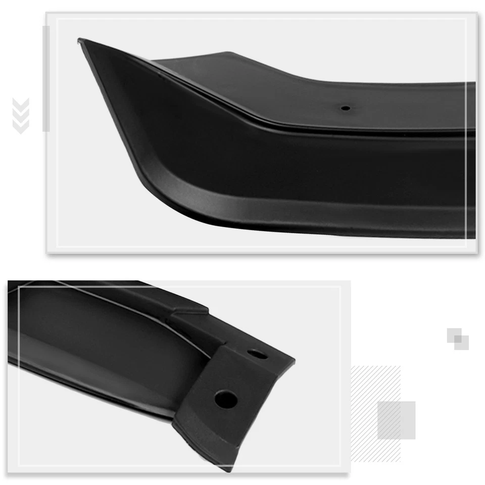 Kit de carrocería de parachoques delantero negro mate para Honda Fit 18-20 labio de alerón divisor inferior Foto 4 de 4