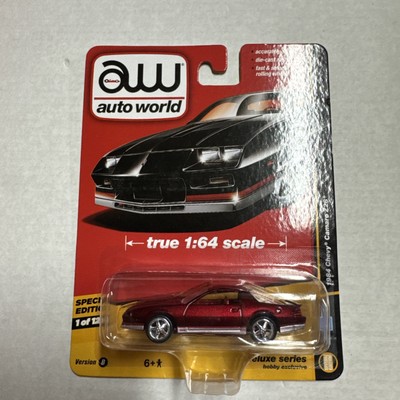 Auto World Ultra Red Chase 1984 Chevy Camaro Z28 Deluxe Series Hobby Exclusive