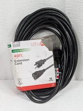 UltraPro - 40 Ft - Extension Cord - Heavy Duty - Indoor/Outdoor - 16 Gauge