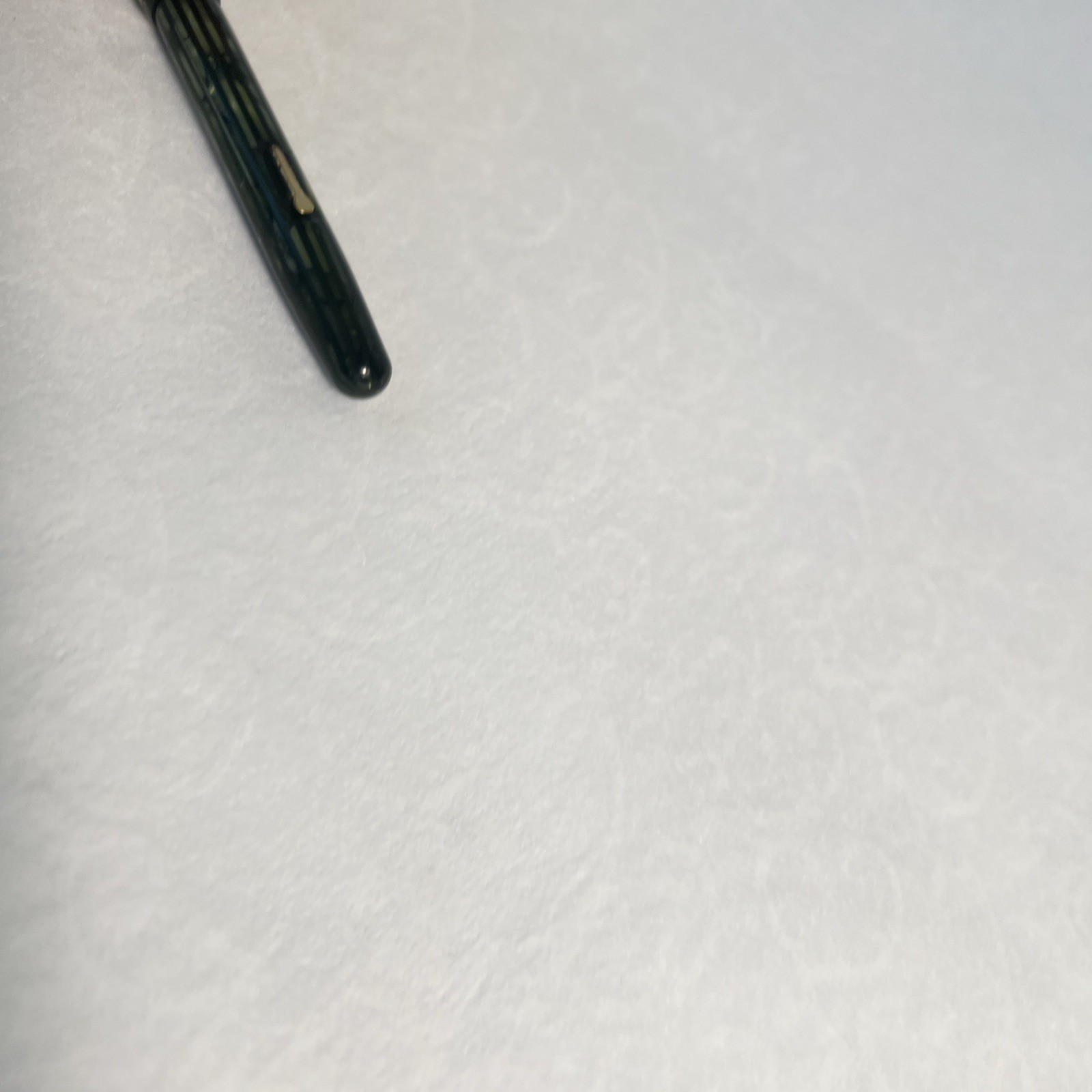 Vintage Conklin Fountain Pen With 14k Gold Point Nib Toledo Green ESTATE FIND