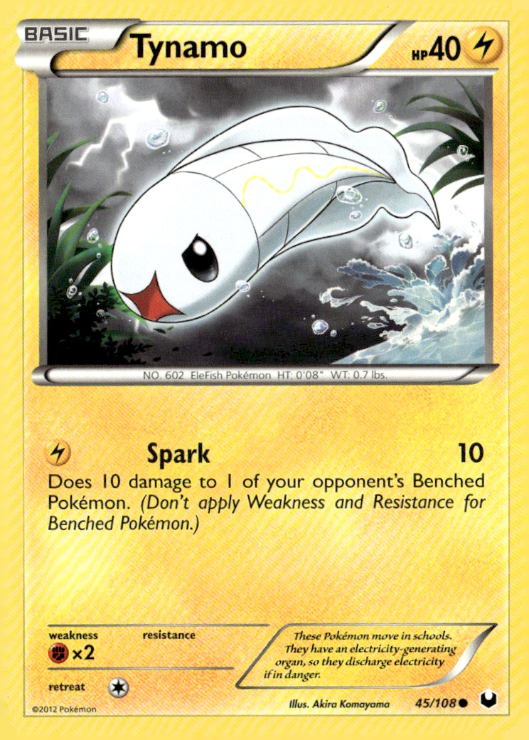 Tynamo (45) Common Dark Explorers 45/108 Pokémon TCG