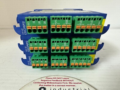 LOT OF 3 CEDES SAFECIS3-2P-4IO | CIS32P4IO SAFETY CONTROLLER ID
