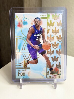 2024-25 Panini Court Kings #62 DE'AARON FOX Canvas Parallel SP KINGS