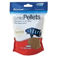 Aqueon Cichlid Pellets Mini Resealable Pouch, 8.5 oz