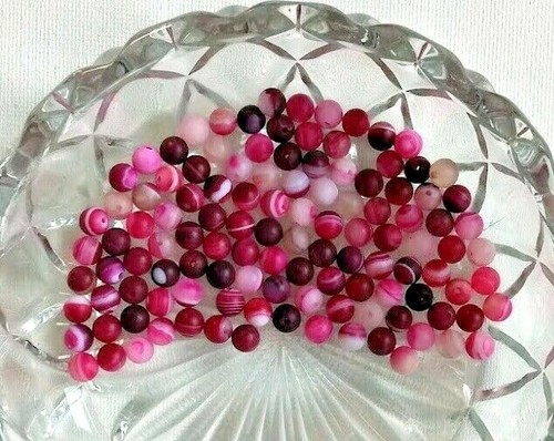 Mixed Lots Of Matte & Smooth Agate Beads 6mm/8mm/10mm U Pick Mix N Match - Picture 52 of 96