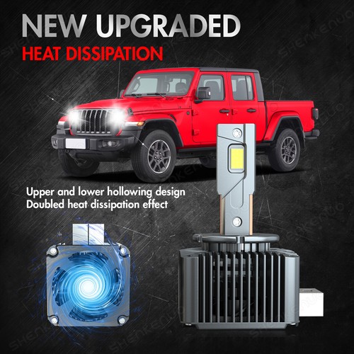 For Buick Enclave 2013-2014 4pcs LED Headlight Hi/Lo Beam+Fog Lights Bulbs 6000k - Foto 10 di 14