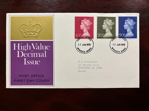 United Kingdom 1970 - Elizabeth II FDC stamps Windsor Berks