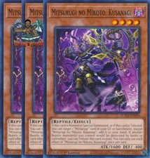 Yugioh! 3x Mitsurugi no Mikoto, Kusanagi SUDA-EN090 Common 1st Ed NM