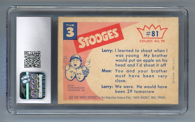 1959 The Three Stooges #81 He Must Be Around Here CGC 8 NM/MINT