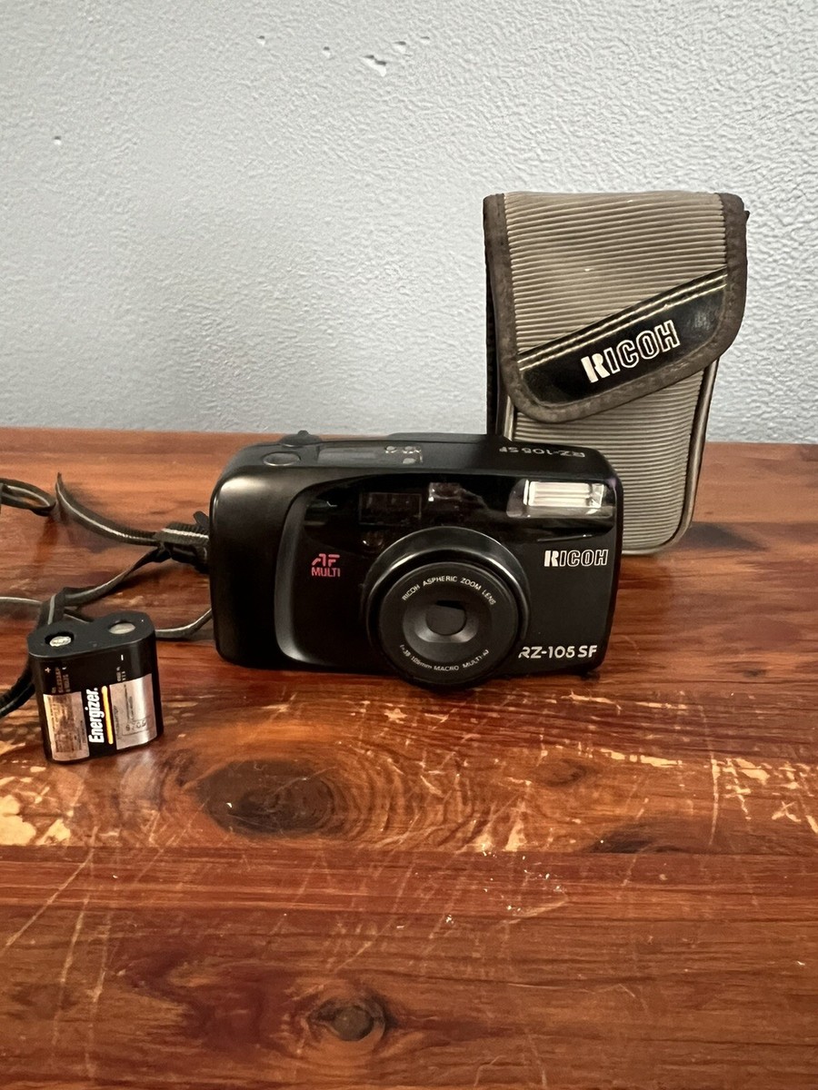 Ricoh RZ-105 SF Film Camera Super Clean Case Battery Dead Not