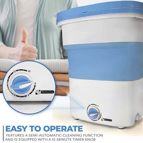 Mini Washing Machine 4.41 Lbs Lightweight Foldable Portable Camping Apartments - Picture 6 of 11