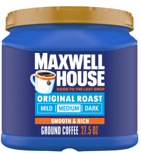 Maxwell House Original Roast Ground Coffee, 27.5 oz Canister