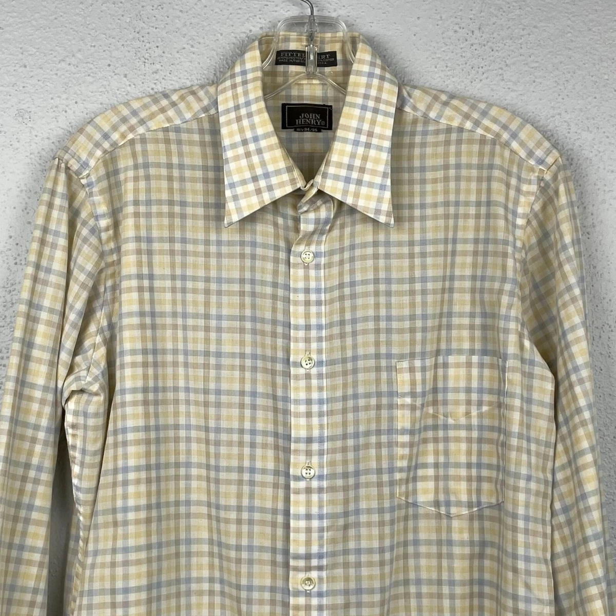 men's neutral button up