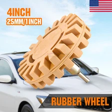 4'' Car Decal Remover For Glue Rubber Eraser Wheel Remove Adhesive Sticker