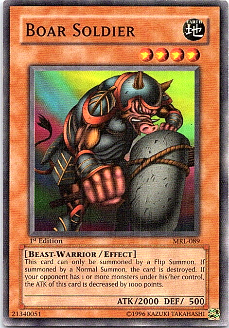 Boar Soldier MRL-089 Yu-Gi-Oh! Card Light Play 1st Edition | eBay