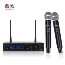 Sound Town Dual-Channel Professional UHF Wireless Microphone System SWM10-U2HH