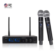 Sound Town Dual-Channel Professional UHF Wireless Microphone System (SWM10-U2HH)