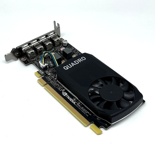 NVIDIA Quadro P1000 4GB GDDR5 4x Mini DisplayPort Low Profile Graphics Card GPU